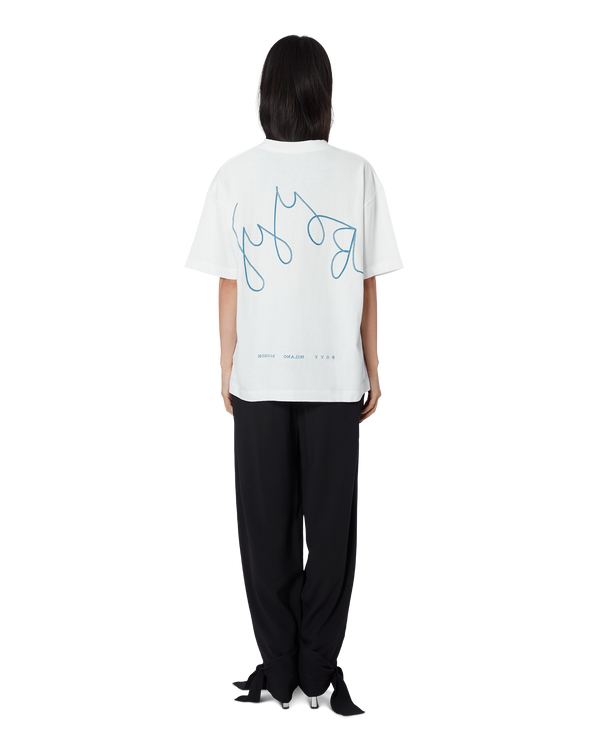 Boyy BOYY Poster T-Shirt White/Blue