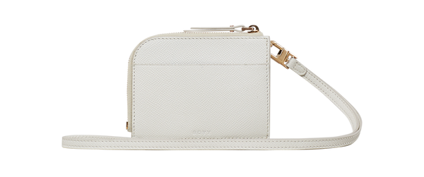 Boyy Buckle Card Holder Epsom Blanco