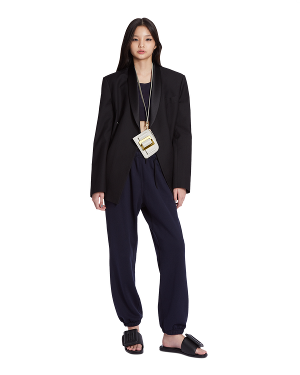 Boyy Buckle Card Holder Epsom Blanco