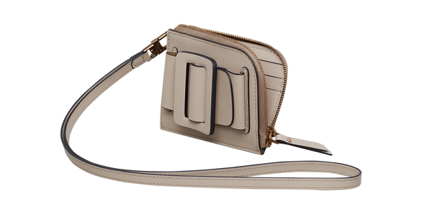 Boyy Buckle Card Holder Tortora