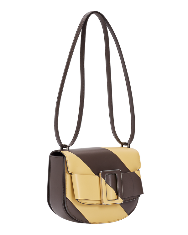 Boyy Buckle Saddle Twill Stripe Falcon/Polenta