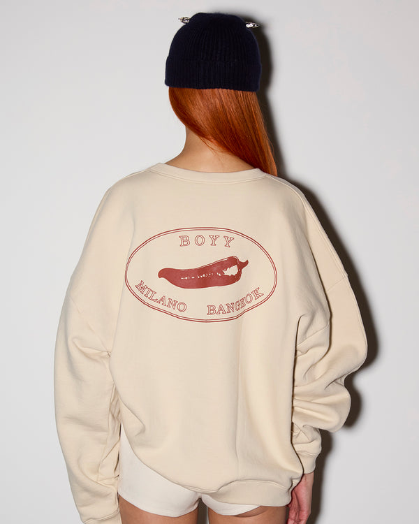 Boyy Chili Sweatshirt Almond Milk