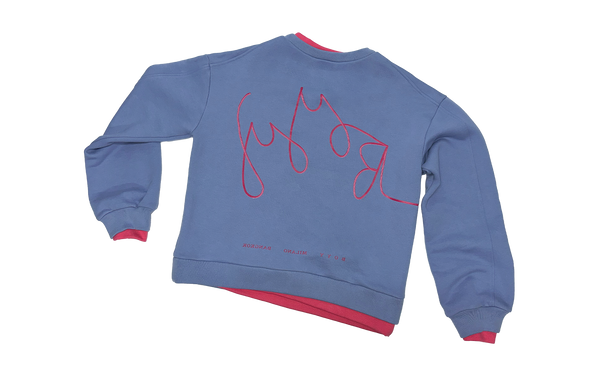 Boyy Double Sweatshirt Space Blue / Watermelon