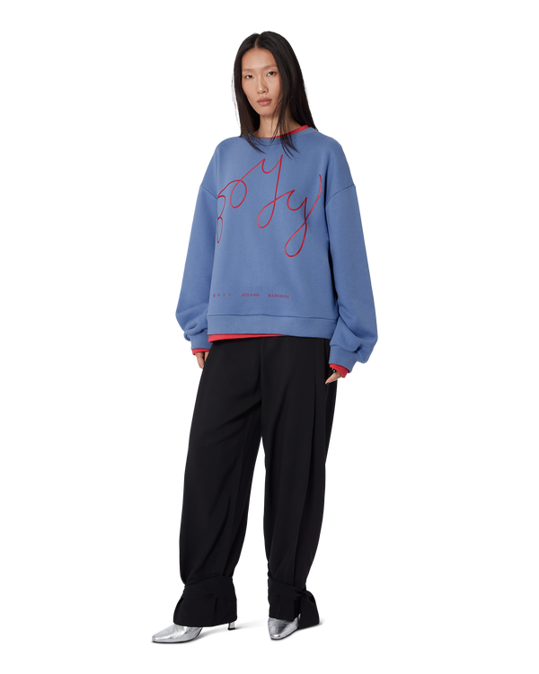 Boyy Double Sweatshirt Space Blue / Watermelon