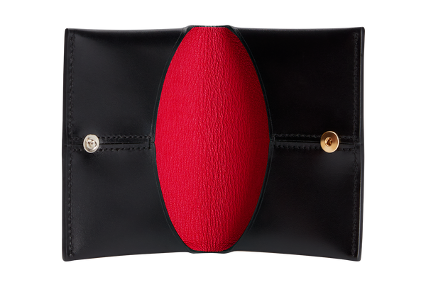 Boyy Duplé Card Holder Black/Lychee