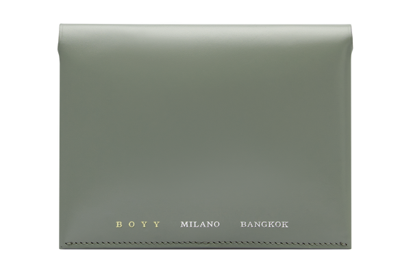 boyy Duplé Passport Case Celadon
