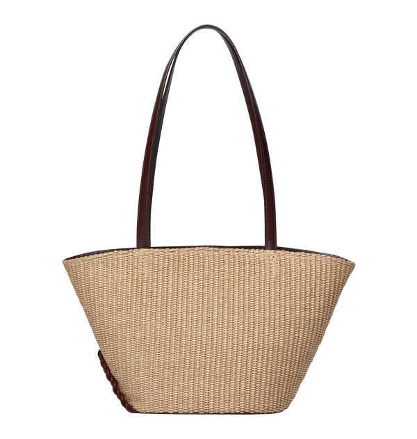 Boyy Raffia Tote 19 Oxblood