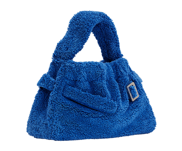 Boyy Scrunchy Satchel Terry Cloth Blu