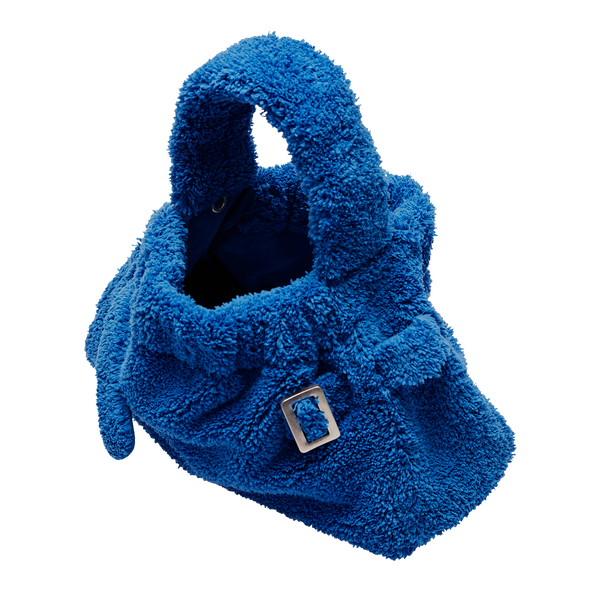 Boyy Scrunchy Satchel Terry Cloth Blu