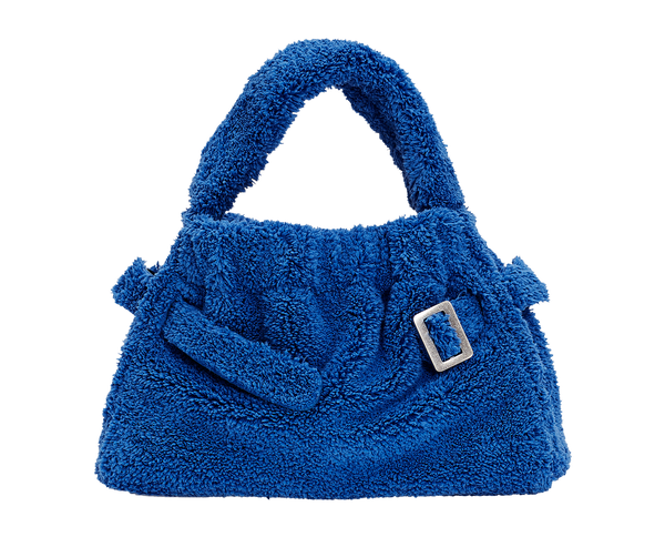boyy Scrunchy Satchel Terry Cloth Blu