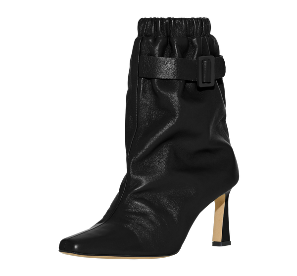 Boyy Slouchy Buckle Boot Black