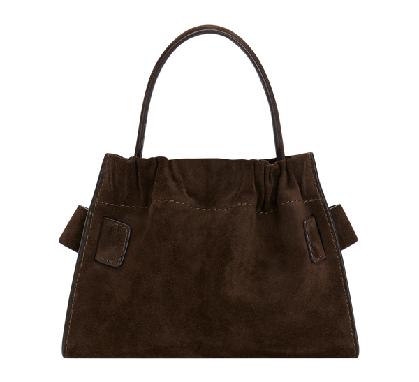 Boyy Square Scrunchy Suede Mogano