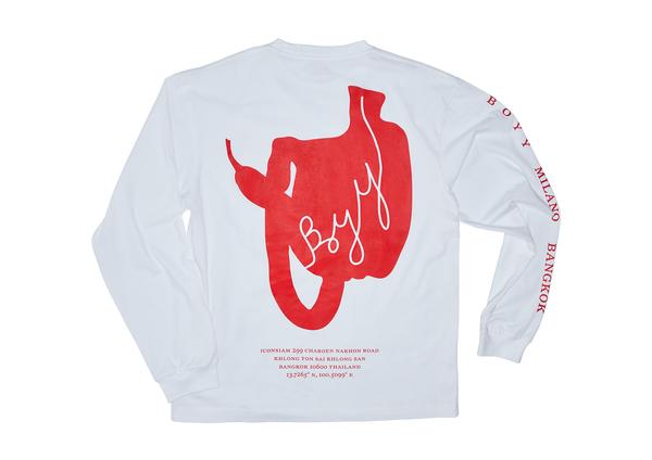 Boyy "This Much" Chili Longsleeve T-Shirt Poppy Red