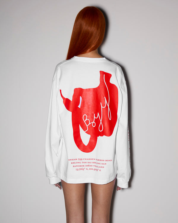 Boyy "This Much" Chili Longsleeve T-Shirt Poppy Red