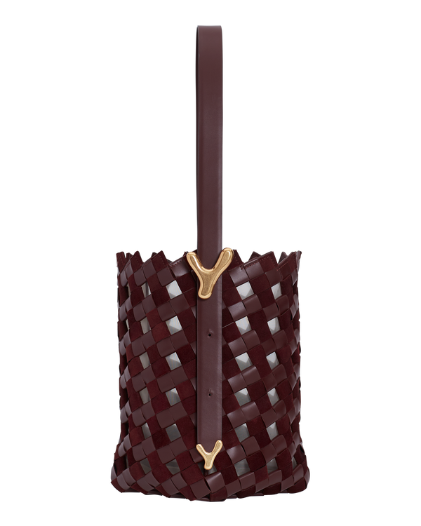 Boyy YY Bucket 19 Woven Bordeaux Gaucho