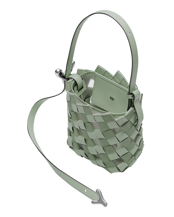 Boyy YY Bucket Woven Celadon Pistachio