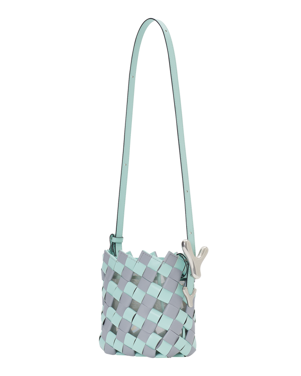 Boyy YY Bucket Woven Mint Mist Grey