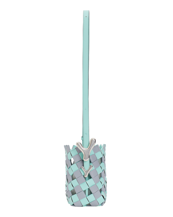 Boyy YY Bucket Woven Mint Mist Grey