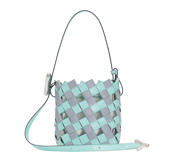 Boyy YY Bucket Woven Mint Mist Grey