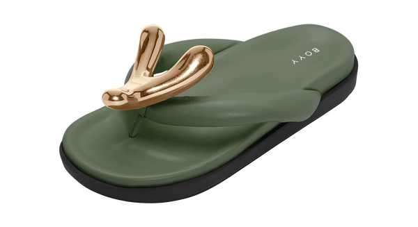 Boyy YY Flat Sandal Celadon