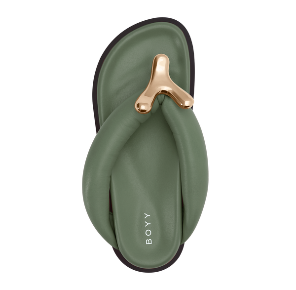 Boyy YY Flat Sandal Celadon