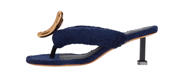 boyy YY Sandal Terry Cloth Navy