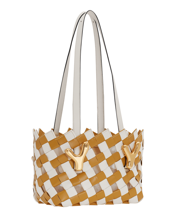 Boyy YY West 23 Woven Tote Amber Gold Corn Chowder