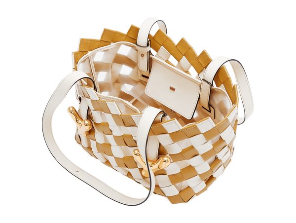 Boyy YY West 23 Woven Tote Amber Gold Corn Chowder