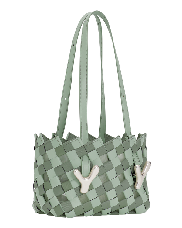 Boyy YY West 23 Woven Tote Celadon Pistachio
