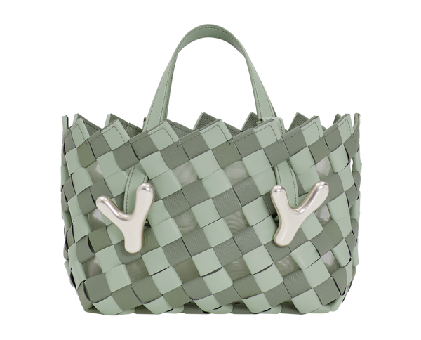 boyy YY West 23 Woven Tote Celadon Pistachio