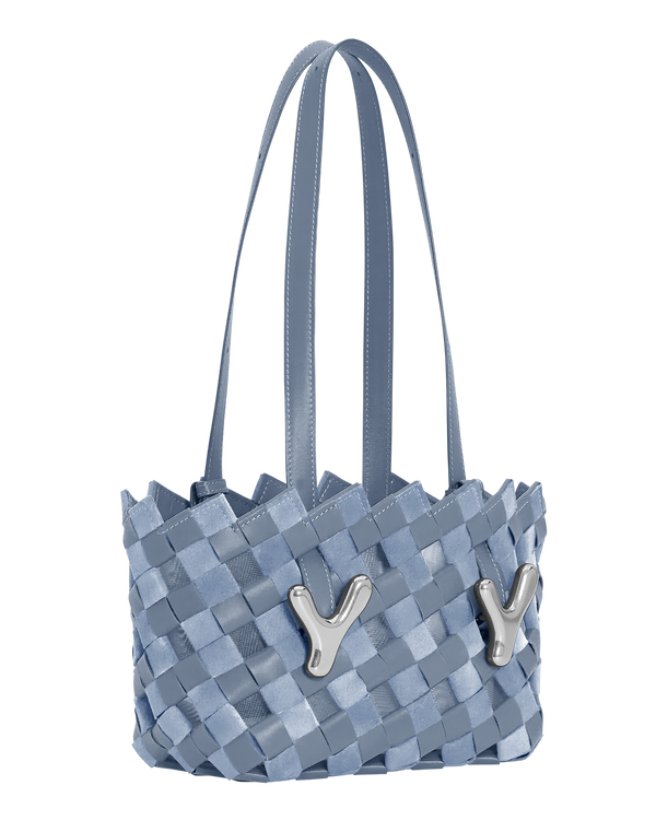 Boyy YY West 23 Woven Tote Muted Blue