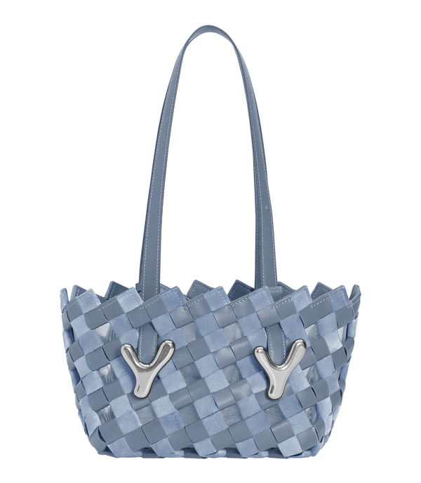 boyy YY West 23 Woven Tote Muted Blue
