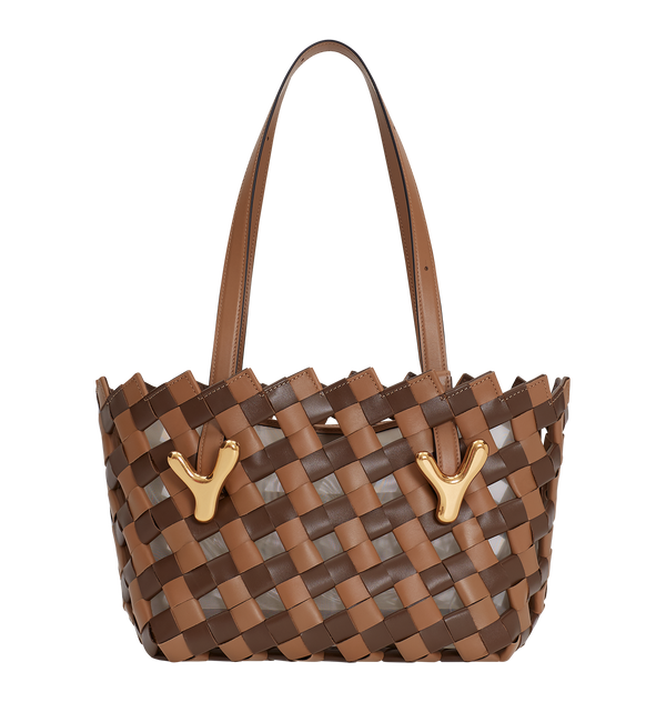 boyy YY West 26 Woven Tote Caramel/Sesame