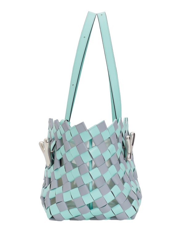 Boyy YY West 26 Woven Tote Mint Mist Grey
