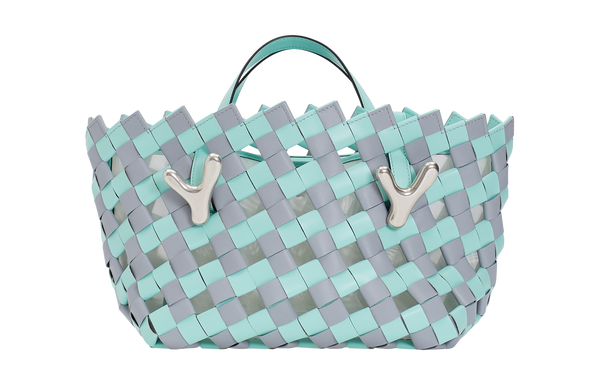 Boyy YY West 26 Woven Tote Mint Mist Grey