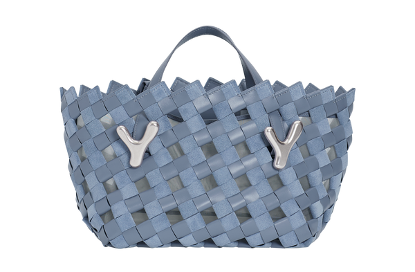 Boyy YY West 26 Woven Tote Muted Blue