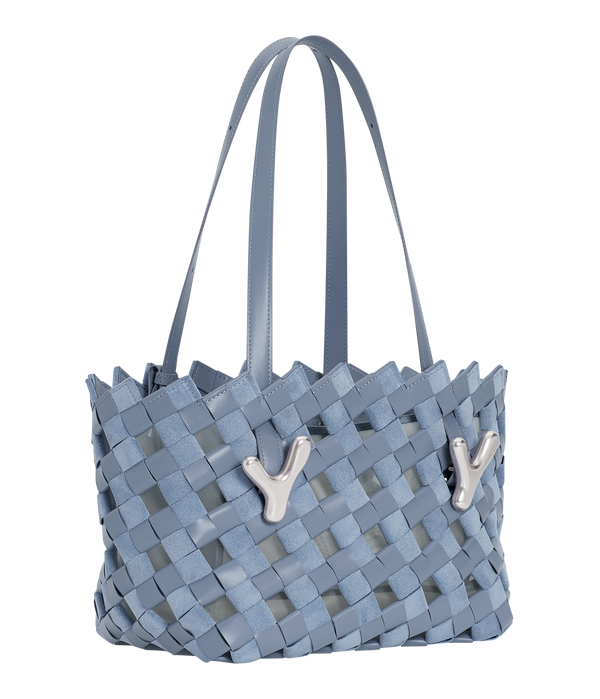 Boyy YY West 26 Woven Tote Muted Blue