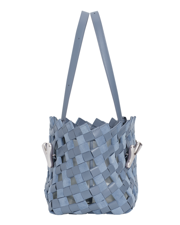 Boyy YY West 26 Woven Tote Muted Blue