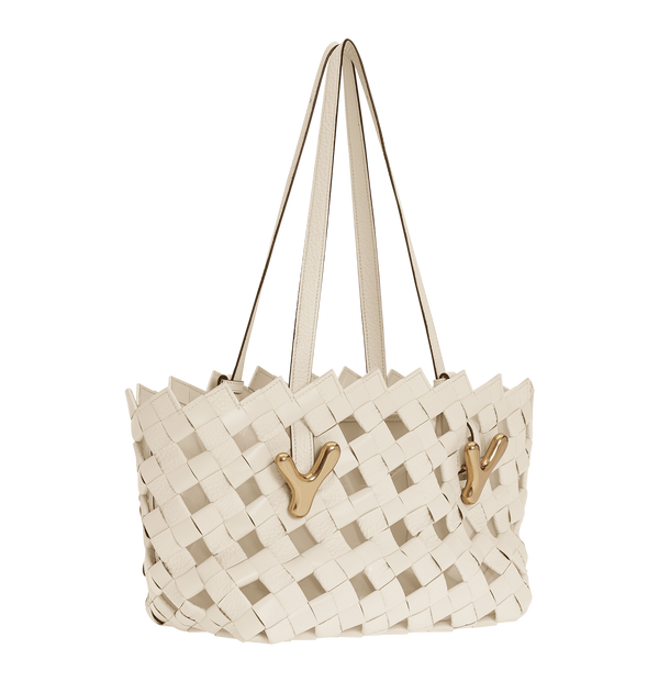 Boyy YY West 26 Woven Tote Parchment