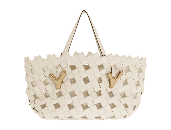 Boyy YY West 26 Woven Tote Parchment