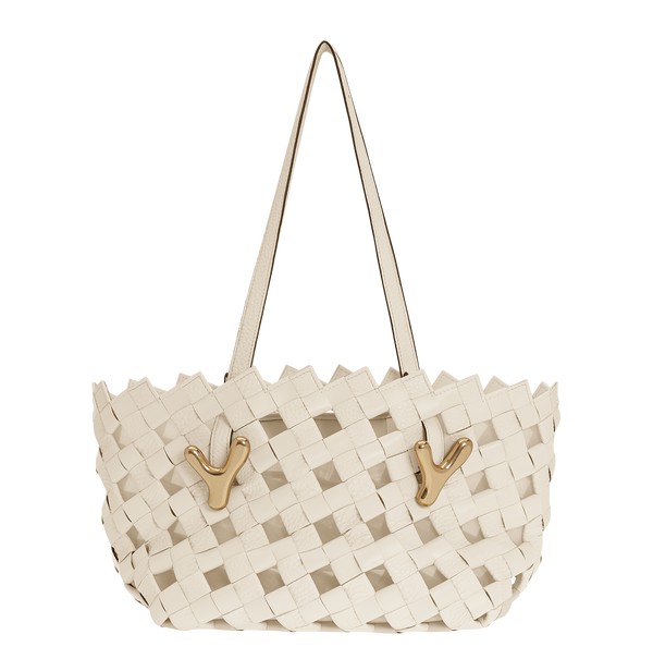 boyy YY West 26 Woven Tote Parchment