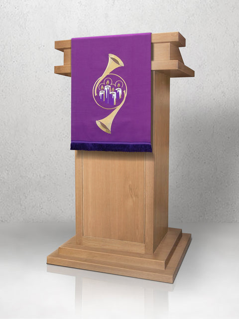 bramante Advent Horns & Candles Sample Lectern Hanging