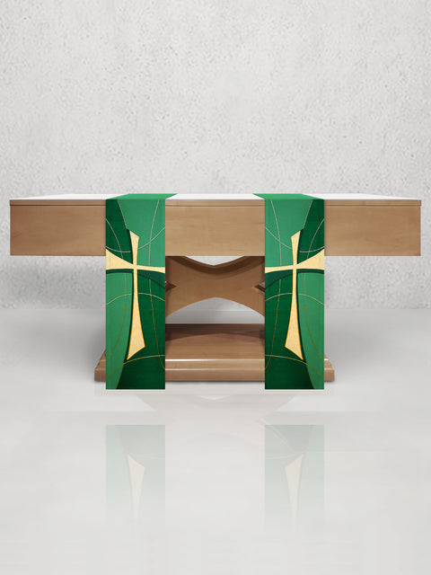 bramante 811 Cross Altar Scarves in Green