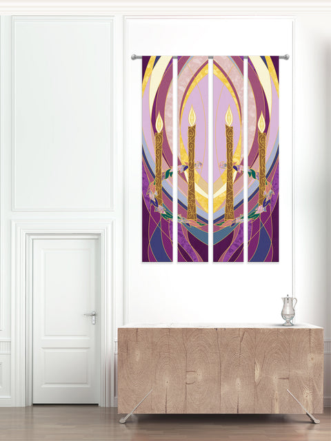Bramante Advent Candle Printed Banners
