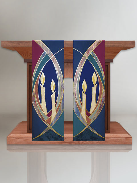 bramante Advent Candle Sarum Blue Altar Scarves (B)