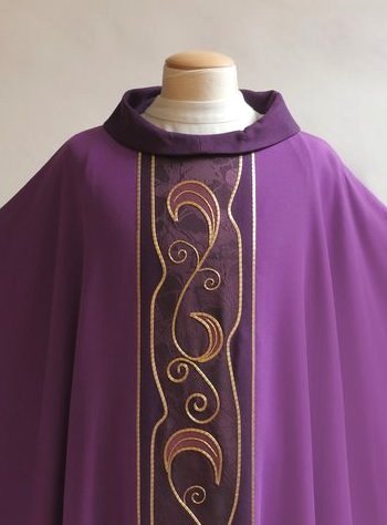 Bramante Art Nouveau Chasuble For Advent & Lent