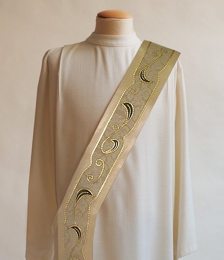 Bramante Art Nouveau Golden Deacon Stole