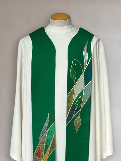 Bramante Asymmetrical Foliage Stole