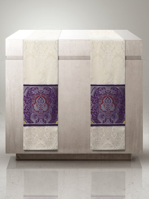 Bramante Barcelona Purple Classic Altar Scarves