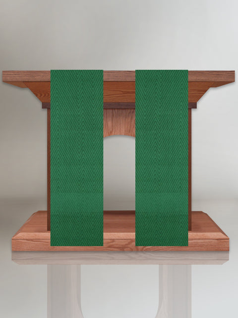 bramante Barnabas Woven Altar Scarves in Green